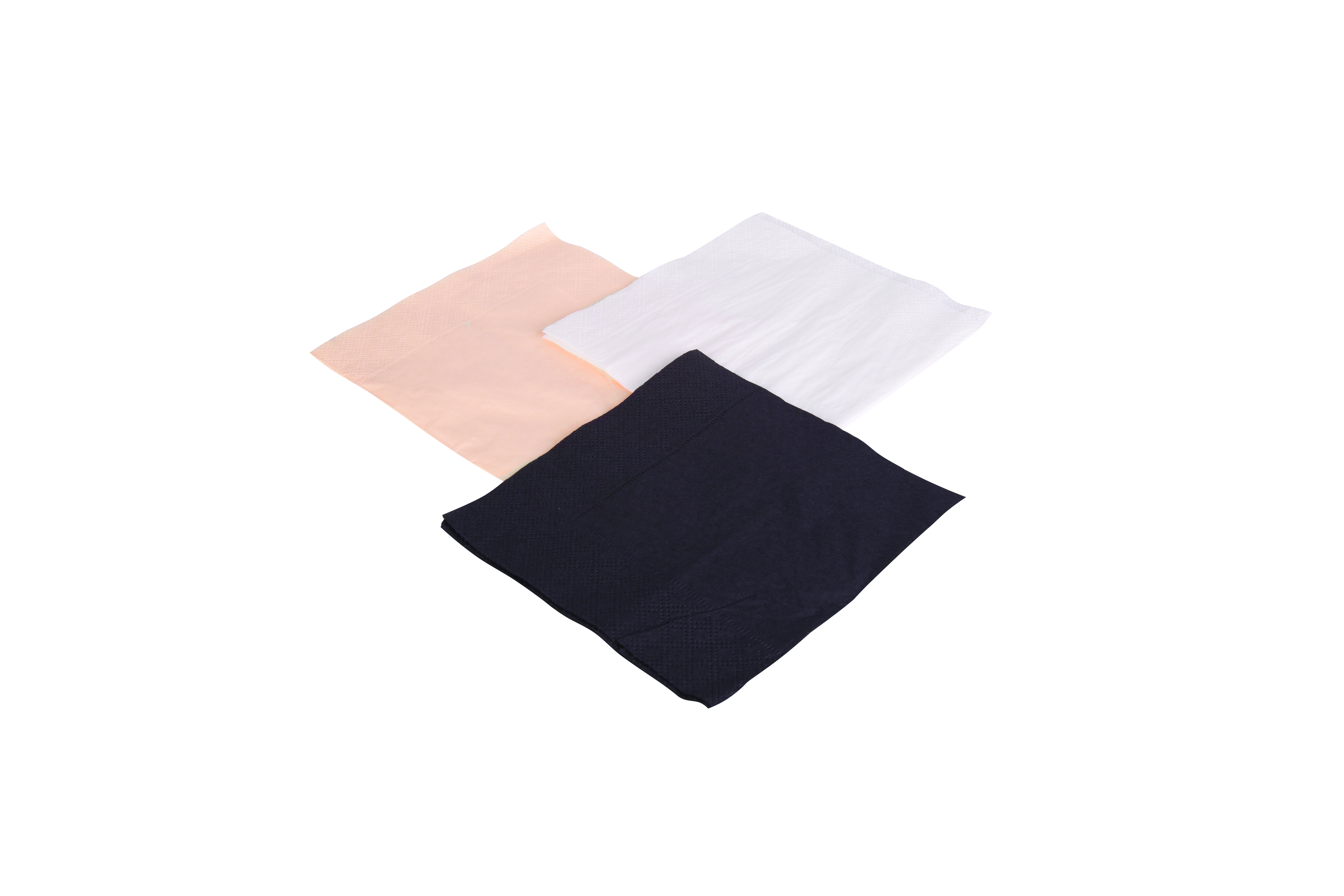Paper napkins NAP 24 (2) Black two-layer 24x24 cm black